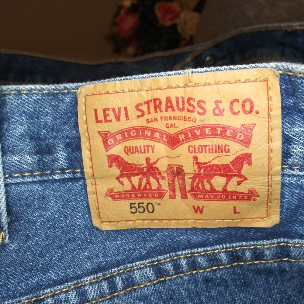 Levi's 550 Red Label 46 x 30 100% Cotton Relaxed Fit Jeans - Picture 10 of 16